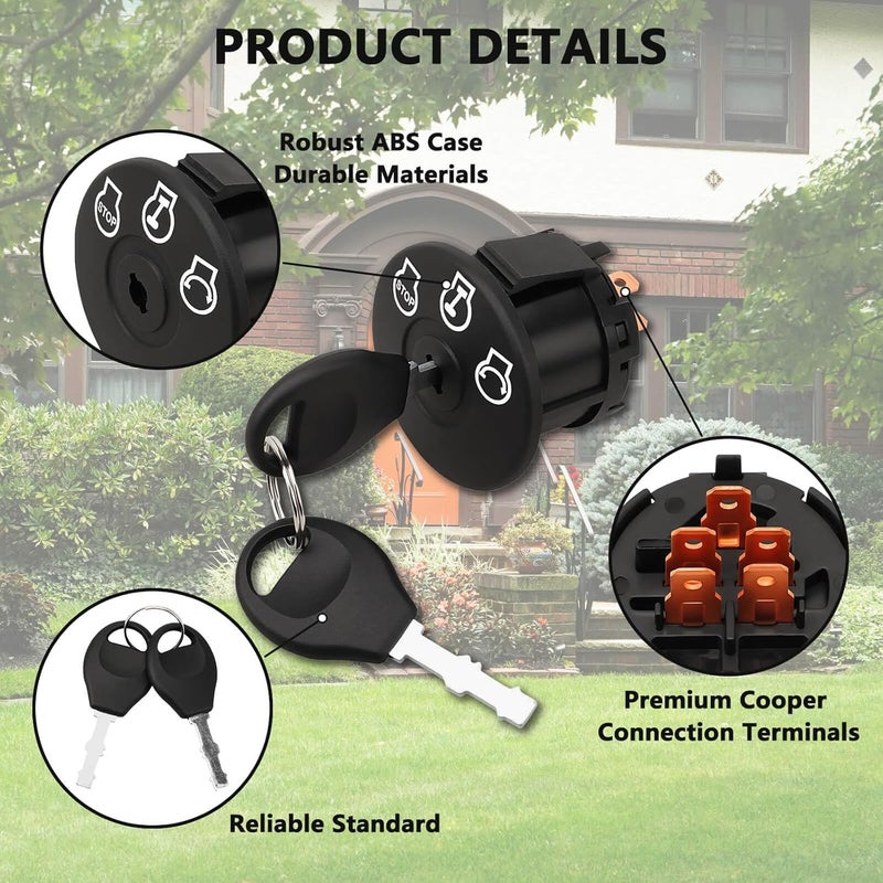 RAMATA 077-8076-00 Ignition Switch with 2 Keys Fit for Lawn Mower Bad Boy, Pup ZT Lightning MZ AOS CZT Outlaw Extreme Maverick BadBoy - Image 5